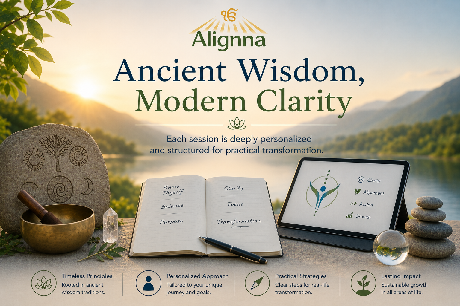 Alignna about section visual